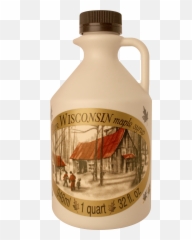 Pure Wisconsin Maple Syrup - 1 Quart Plastic Bottle Png,Maple Syrup Png