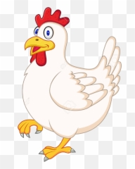 Library Of Cartoon Pretty Chickens Vector Stock Png - Dibujo De Una Gallina Animada,Chicken Clipart Png