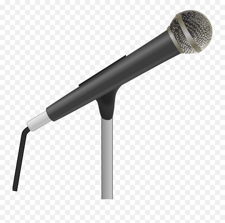 Microphone Clipart Vector - Transparent Background Microphone Clipart Png,Microphone Clipart Transparent