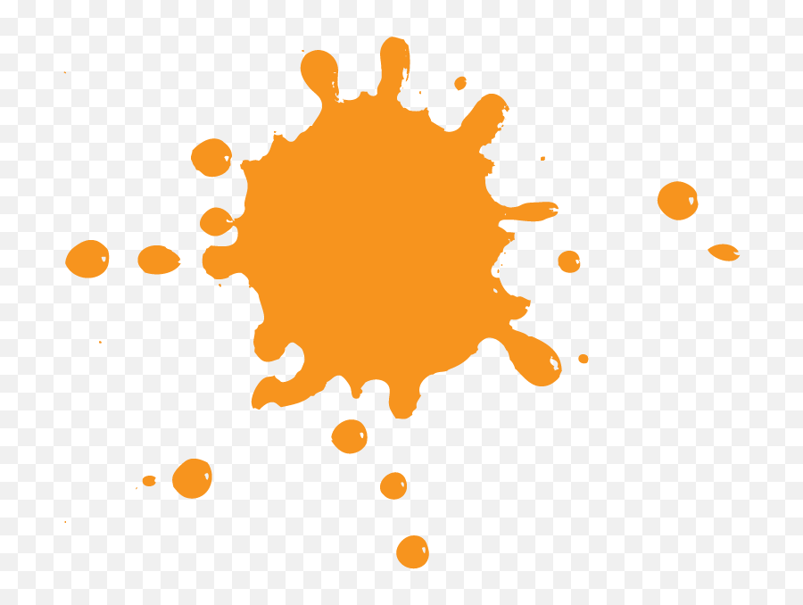 orange paint splash png