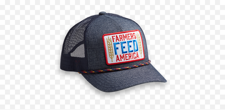 Farmers Feed America - Denim U0026 White Hat Baseball Cap Png,White Hat Png