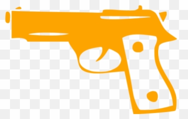 Orange Gun 4 Icon - Free orange icons Gun Art png