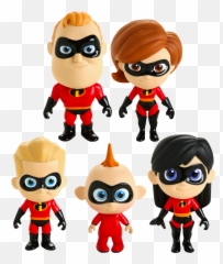 Incredibles 2 The Parrs Family 5 Star 4u201d Vinyl Bundle Set - Clip Art Png,Incredibles Png