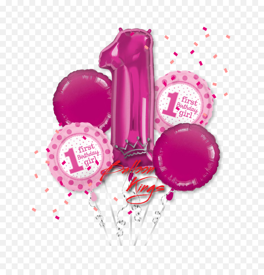 1st Birthday Girl Bouquet - Boy 1st Birthday Png,Birthday Balloons Png