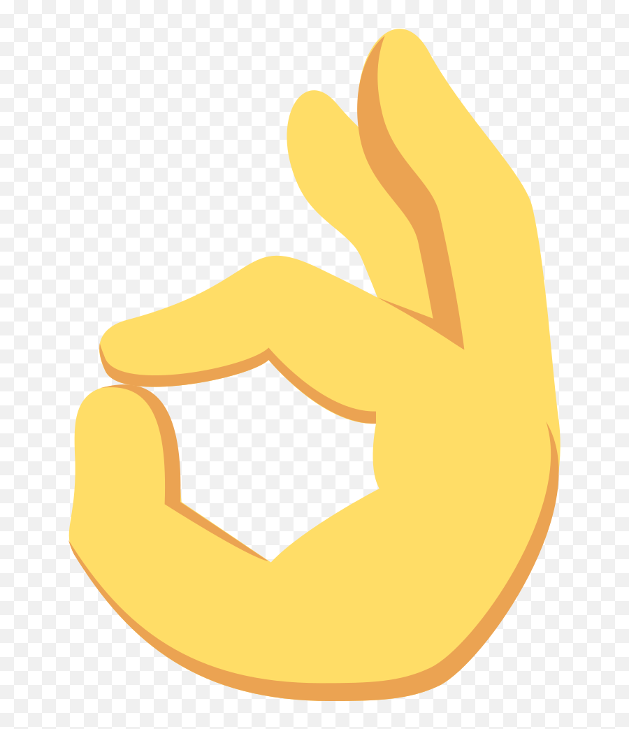 Emojione 1f44c - Ok Sign Emoji Transparent Png,100 Emoji Transparent Background