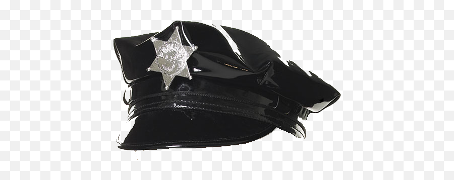 Cop Hat Black One Size Blue - Leather Png,Cop Hat Png