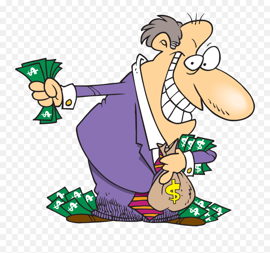 Dream Clipart Rich Man - Rich Man Cartoon Png Transparent Rich Man Png,Fat Guy Png