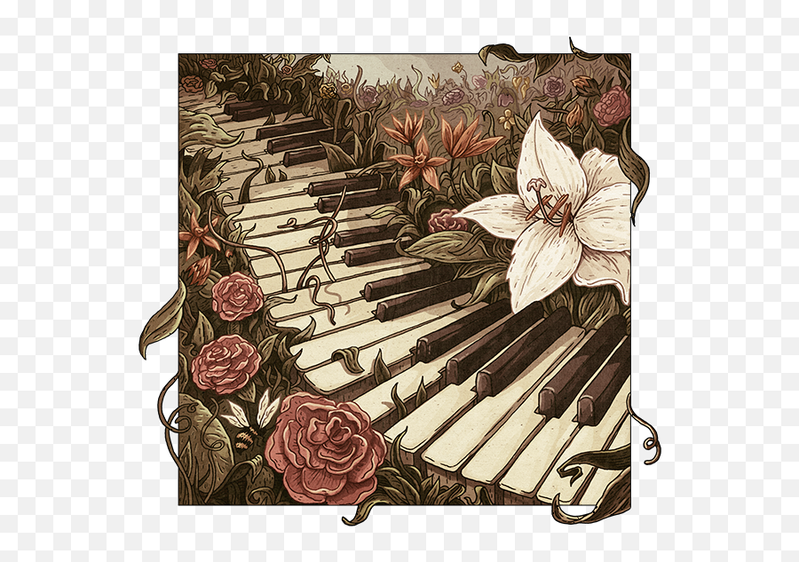 Piano - Cd Cover On Behance Music Piano Art Drawing Png,Cd Cover Png