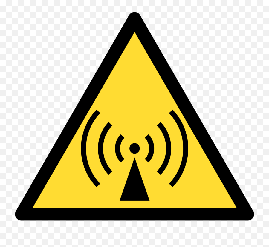 Radio Waves Hazard Symbol - W001 Allgemeines Warnzeichen Png,Radio Waves Png