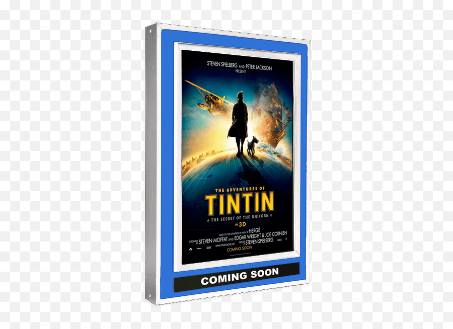 Halolite Movie Poster Light Box Ts - 12 Adventures Of Tintin Film Png,Movie Poster Png