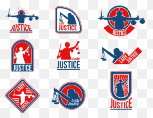 Lady Justice Vector Labels - Art Png