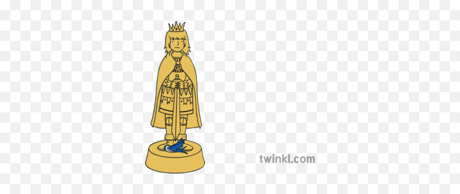 Happy Prince Story Statue Gold Ks1 - Cartoon Prince Statue Of Gold Png,Prince Png