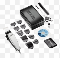 Home Haircut Adjustable Blade 19 - Piece Haircutting Kit Andis png