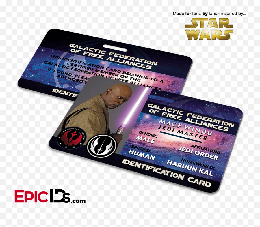 Star Wars Inspired - Identity Document Png,Mace Windu Png