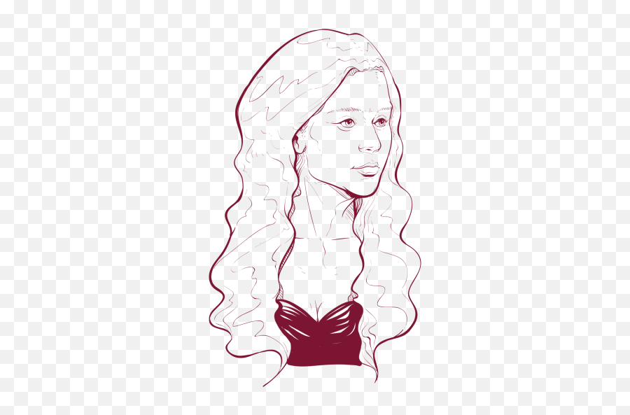Daenerys Tardaryen Icon Of Doodle Style - Sketch Png,Daenerys Png