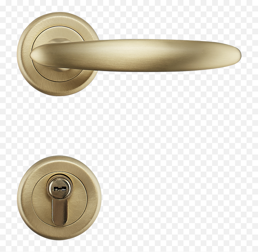 1set Goldblack Silent Indoor Round Door Lock Modern Bathroom Double Open Mother Ordinary Jf1898 - Modern Door Lock Png,Door Knob Png