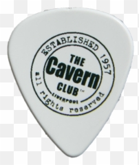 Cavern Club Logo Plectrum White - png
