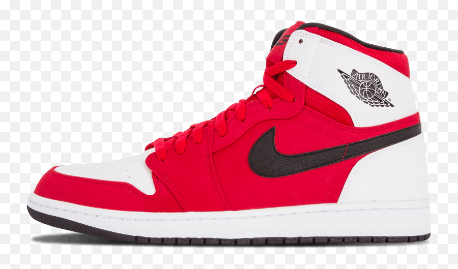 Download Air Jordan 1 Retro High 18 Shoes Gym Red Black - Round Toe Png,Jordan Shoes Png