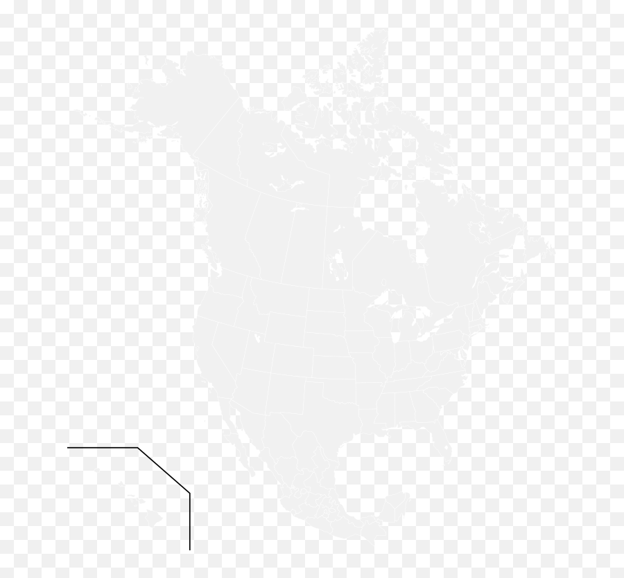Blankmap - North America Map Pokemon Png,North America Transparent