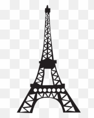 Simple Cartoon Eiffel Tower Clipart - Paris png