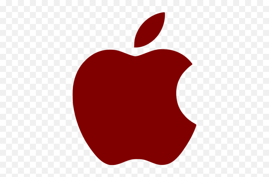 Maroon Apple Icon - Maroon Apple Icon Png,Apple Icon Transparent