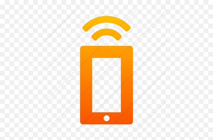 Simple Orange Gradient Foundation 3 - Vertical Png,3 Mobile Icon