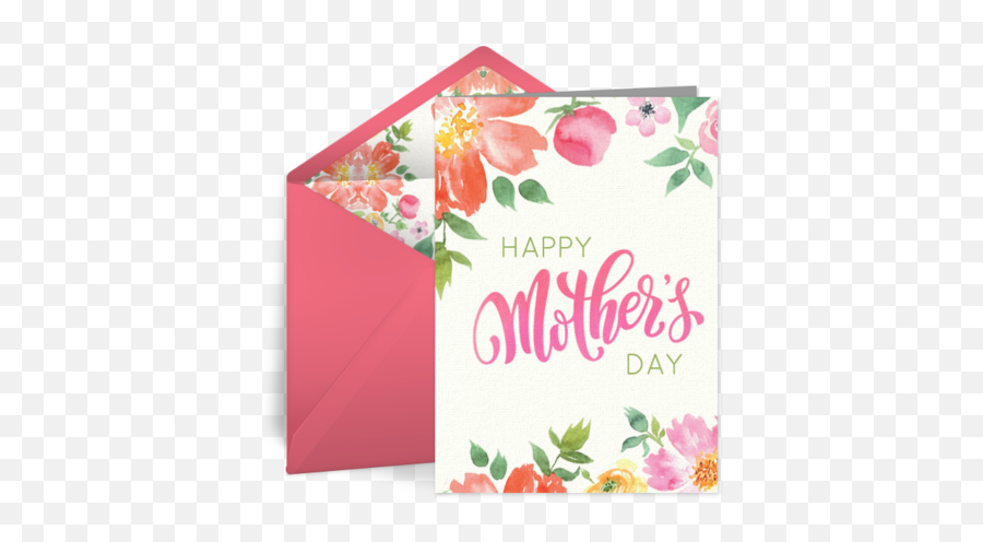 Watercolor Bouquet Free Mothers Day Ecard Motheru0027s - Mothers Day Vector Black And White Png,Happy Mothers Day Icon