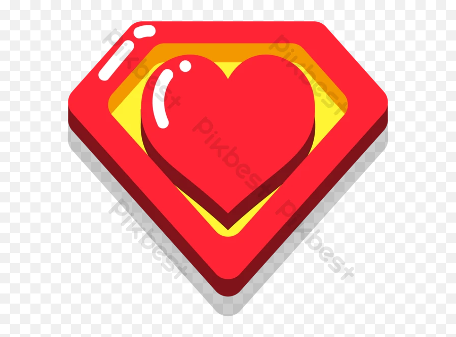 Superman Logo With Heart Png Images Ai Free Download - Pikbest Coracao Superman Png,Superman Icon Png