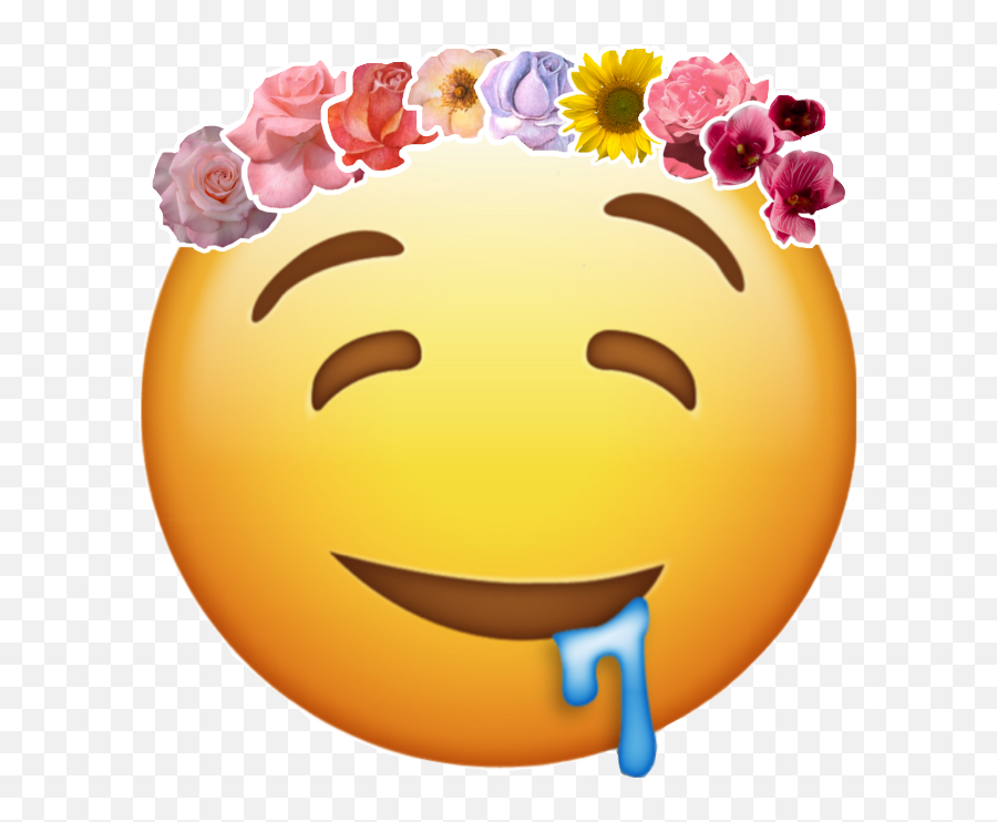 Tumblr Aesthetic Tumblraesthetic Sticker By Enola - Transparent Drool Emoji Png,Flower Icon Tumblr