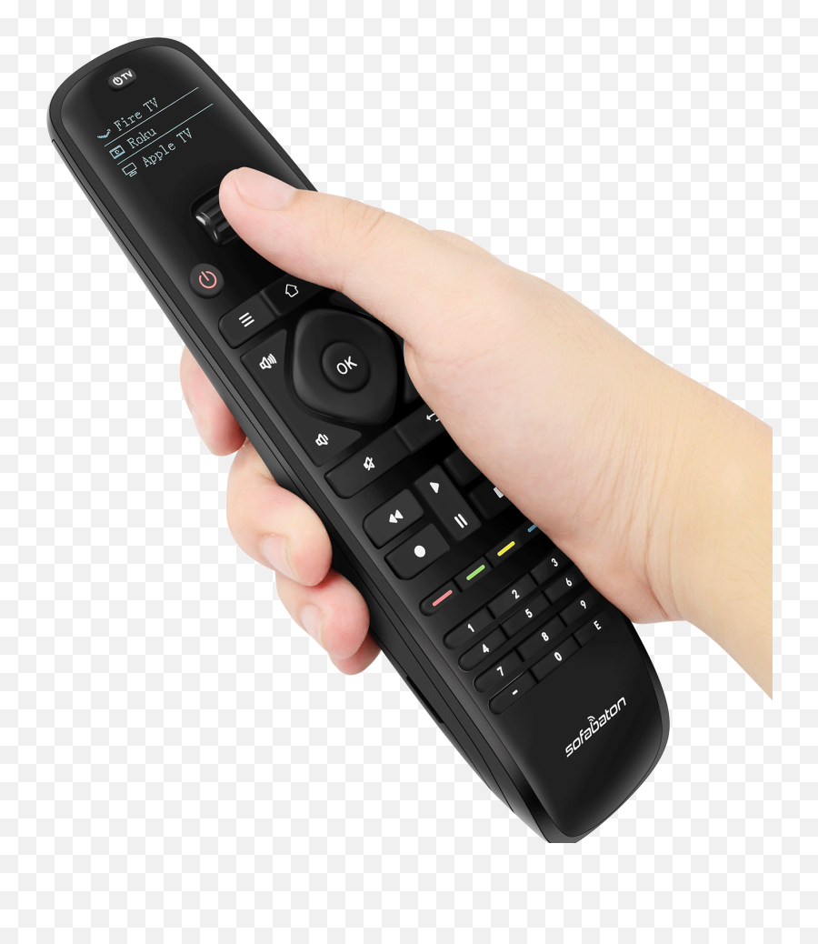 Sofabaton U1 The All In One Universal Remote Control - Updated Sofabaton U1 Universal Remote With Oled Display And Smartphone App Png,Lg Blu Ray Player World Icon