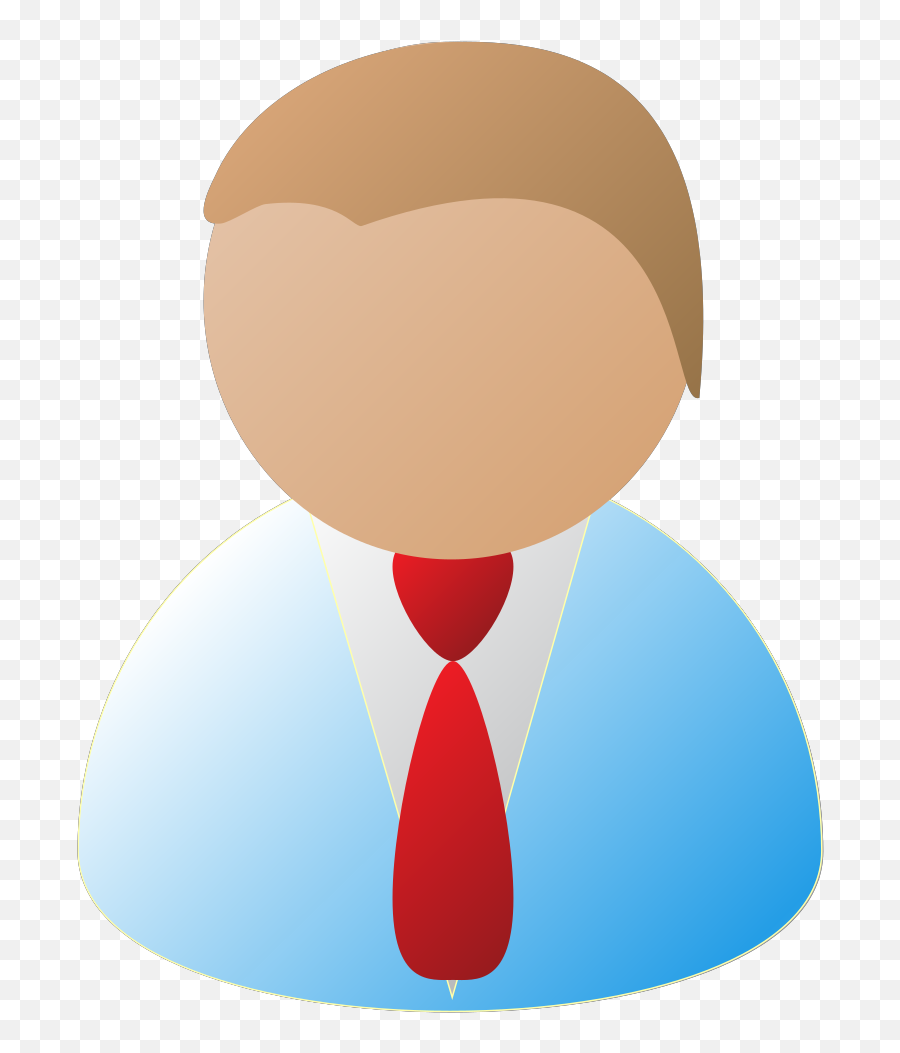 Teamstijl Person Icon Blue Png Svg Clip Art For Web - Clipart Business Person,Man In Suit Icon