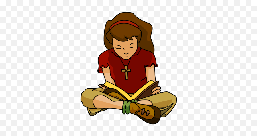 Png Teen Reading Bible Clipart - Child Reading The Bible Clipart,Bible Clipart Png