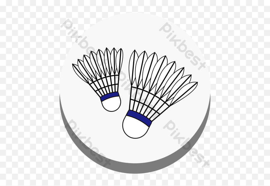 Cartoon Flat Simple Sport Badminton Hobby Icon Ai Free - Badminton Png,Sport Flat Icon