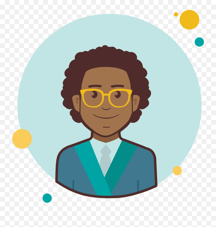 Business Man In Yellow Glasses Icon - Icon Full Size Png Private Account Clipart,Sunglass Icon Png
