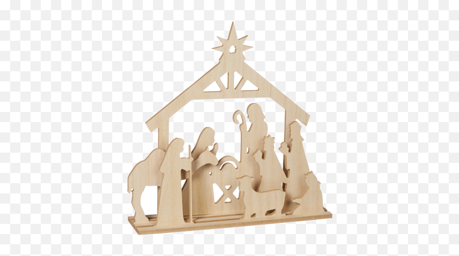 Christmas Decorations Dollar General - Wooden Block Png,Christmas Nativity Icon