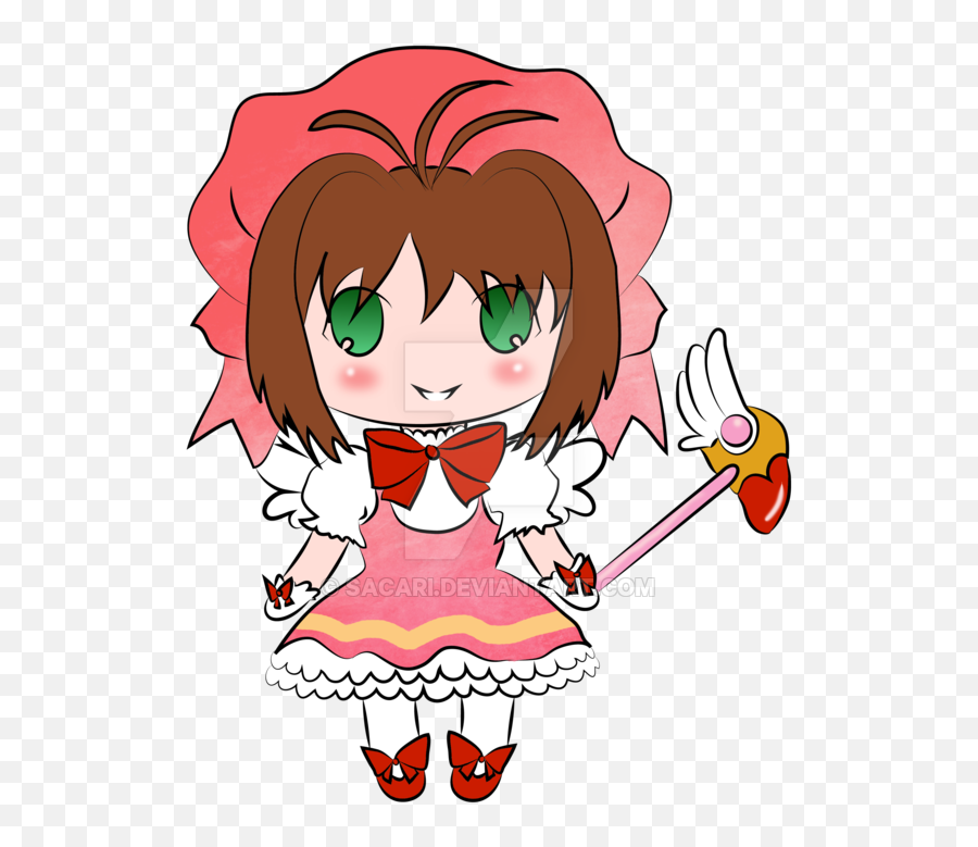 Cardcaptor Sakura Chibi By Sacari - Sakura Captor Card Png Fictional Character,Chibi Icon