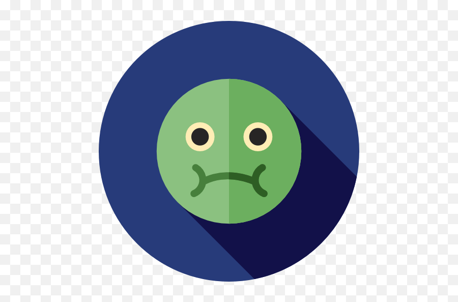 Ill Emoji Feelings Smileys Icon - Circle Png,Sick Emoji Png