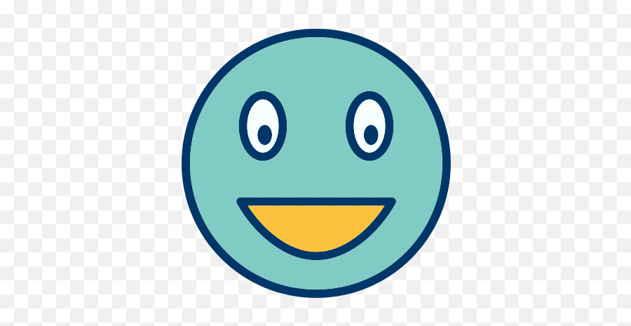 Emoticon Face Laughing Smile Free Icon Of Emoticons - Happy Png,Icon Laghfing