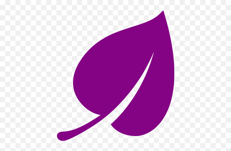 Purple Leaf Icon - Free Purple Leaf Icons Leaf Icon Grey Png,Leaf Logos