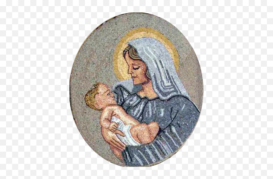 Mosaic Designs - Portrait Of Maria Infant Png,Icon Of Mother Maria