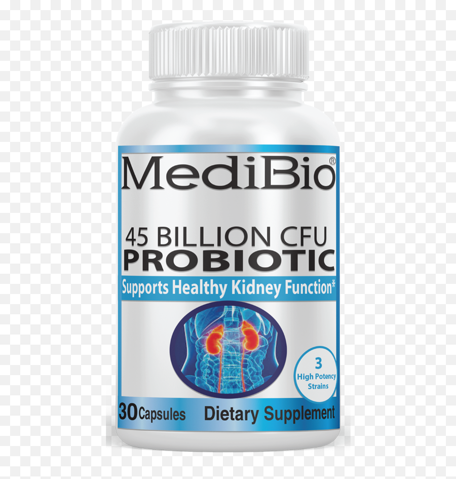 Medibio 45 Billion Probiotic For Kidney Health Each Capsule Contains A Blend Of Cfu As Follows Streptococcus Thermophilus 28 - Medical Supply Png,Icon Weider
