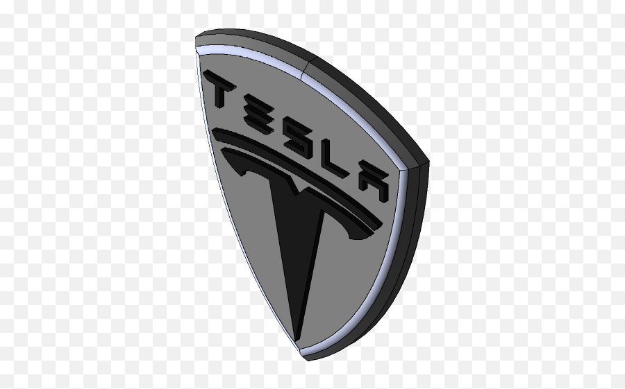 Tesla Logo 3d Cad Model Library Grabcad Png Icon