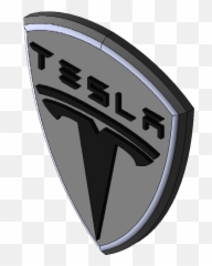 Tesla Logo 3d Cad Model Library Grabcad Png Icon