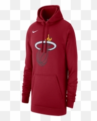 Nike Nba Miami Heat Club Logo Fleece Pullover Hoodie For - Miami Heat Hoodie Png,Miami Heat Logo Png
