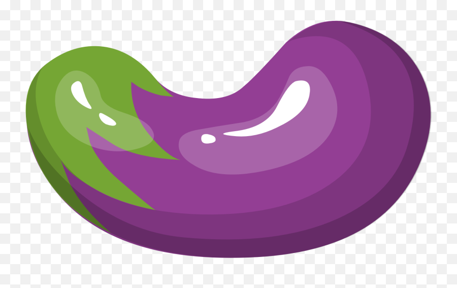 Purple Eggplant - Gambar Kartun Buah Terong Png,Eggplant Transparent Background