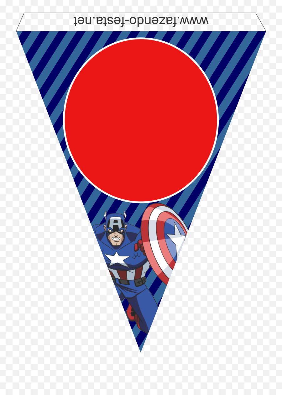 Download Decoracion De Capitan America - Captain America Party Banner Printable Png,Capitan America Png