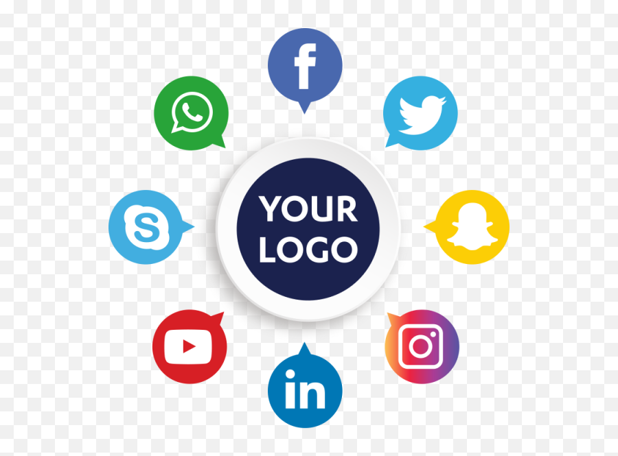 Transparent Background Facebook Instagram Twitter Whatsapp - All Social Media Png,Whatapp Logo