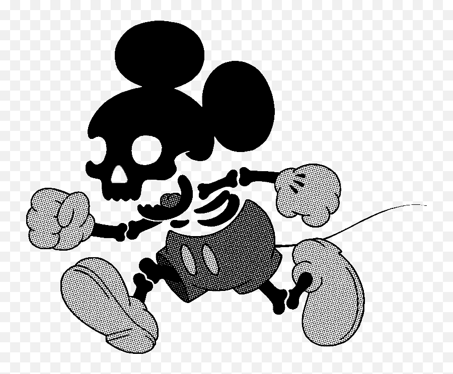 Mickey Mouse Minnie Skull Jack Skellington Skeleton - Drawing Mickey Mouse Skeleton Png,Micky Mouse Png
