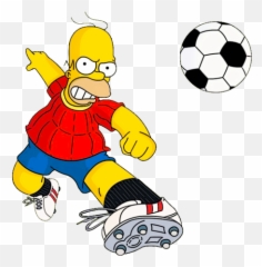 Simpsons Png Icon Web Icons - Homer Soccer Transparent