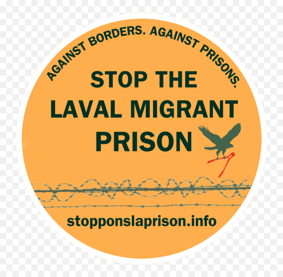 No To A New Prison For Refugees And Migrants In Laval - Sign Png,Prison Bars Transparent Background